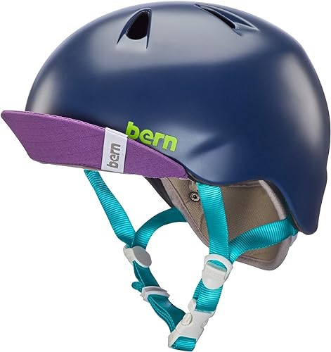 Is the BERN Kids Nina Helmet in Satin Navy Blue w/ Flip Visor S/M Right for Your Child?